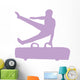 Gymnastics Silhouette Single Hand Flip Wall Decal