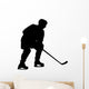 Hockey Silhouette Wall Decal