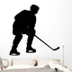 Hockey Silhouette Wall Decal