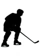 Hockey Silhouette Wall Decal