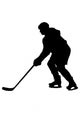 Hockey Silhouette Wall Decal