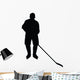 Hockey Silhouette Wall Decal
