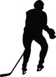 Hockey Silhouette Wall Decal