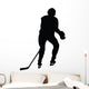 Hockey Silhouette Wall Decal