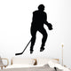 Hockey Silhouette Wall Decal