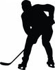 Hockey Silhouette Wall Decal