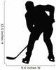 Hockey Silhouette Wall Decal