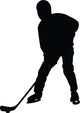 Hockey Silhouette Wall Decal