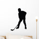 Hockey Silhouette Wall Decal