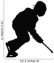 Hockey Silhouette Wall Decal