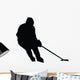 Hockey Silhouette Wall Decal