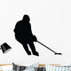 Hockey Silhouette Wall Decal