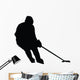 Hockey Silhouette Wall Decal