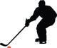 Hockey Silhouette Wall Decal