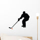 Hockey Silhouette Wall Decal