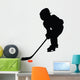 Hockey Silhouette Wall Decal