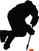 Offensive Hockey Player Wall Decal
