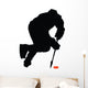 Offensive Hockey Player Wall Decal