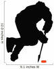 Offensive Hockey Player Wall Decal