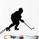 Hockey Silhouette Wall Decal