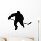 Hockey Silhouette Wall Decal