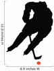 Hockey Silhouette Wall Decal
