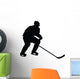 Hockey Silhouette Wall Decal