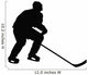 Hockey Silhouette Wall Decal