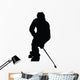 Hockey Silhouette Wall Decal