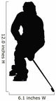 Hockey Silhouette Wall Decal