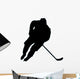 Ice Hockey Silhouette Wall Decal