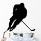 Ice Hockey Silhouette Wall Decal