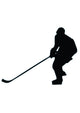 Ice Hockey Silhouette Wall Decal