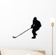 Ice Hockey Silhouette Wall Decal