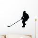 Ice Hockey Silhouette Wall Decal