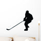Ice Hockey Silhouette Wall Decal