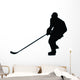 Ice Hockey Silhouette Wall Decal