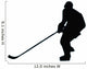 Ice Hockey Silhouette Wall Decal