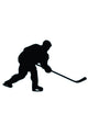 Ice Hockey Silhouette Wall Decal