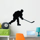 Ice Hockey Silhouette Wall Decal