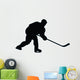 Ice Hockey Silhouette Wall Decal