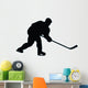 Ice Hockey Silhouette Wall Decal