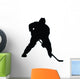 Ice Hockey Silhouette Wall Decal