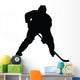 Ice Hockey Silhouette Wall Decal