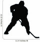 Ice Hockey Silhouette Wall Decal