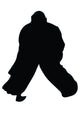 Ice Hockey Silhouette Wall Decal