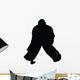 Ice Hockey Silhouette Wall Decal