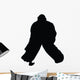 Ice Hockey Silhouette Wall Decal