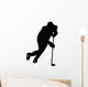 Ice Hockey Silhouette Wall Decal