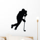 Ice Hockey Silhouette Wall Decal